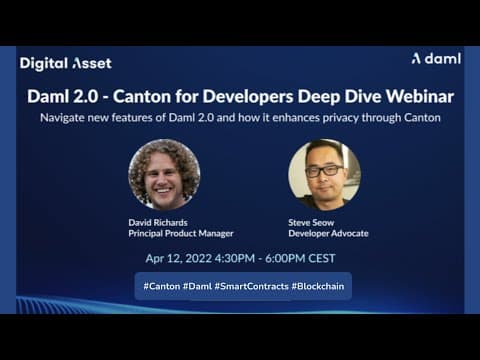 Daml 2.0 Webinar - Canton Deep Dive