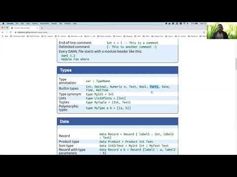 What are Types in Daml?