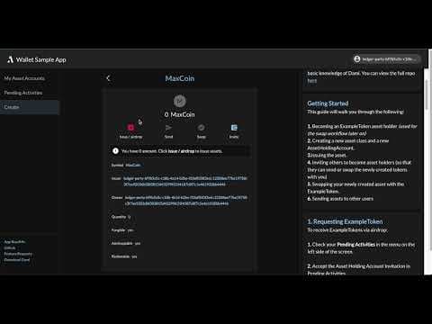 Daml Wallet Sample App Video Walkthrough